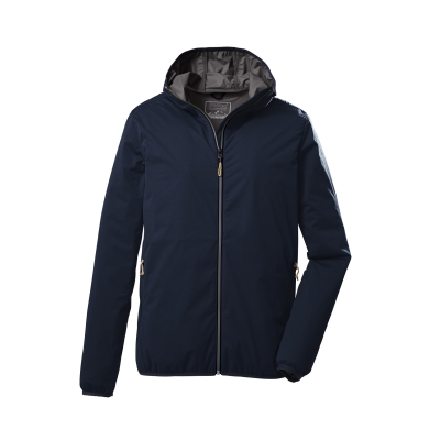 Killtec Functional Jacket KOS 60 with Hood (2-layer jackets, PFC-free, very light) dark navy Men